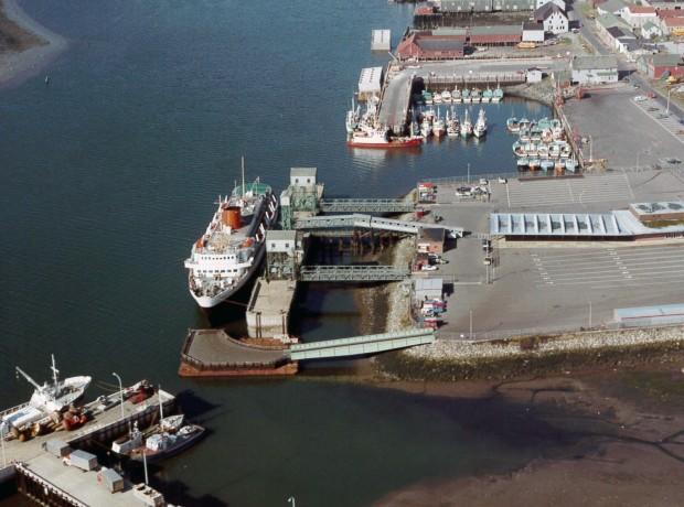 MV Blusenose at Yarmouth Terminal circa 1970s