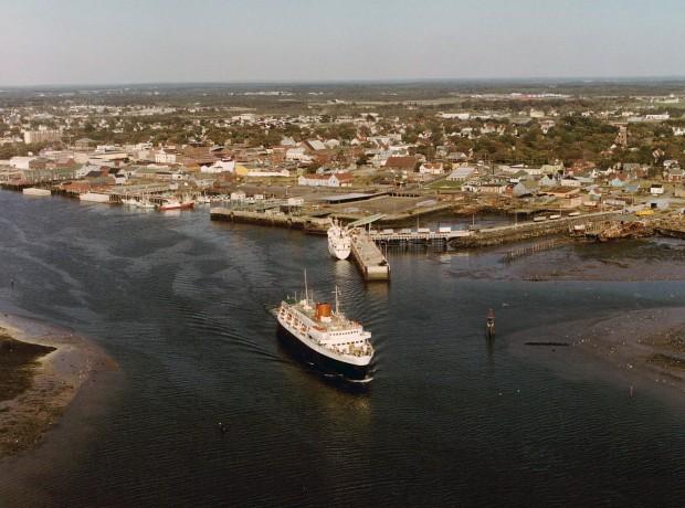 Image of the MV Bluenose at Yarmouth Terminal circa 1970s