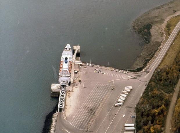 Image of a Marine Atlantic Vessel at dock circa 1980s