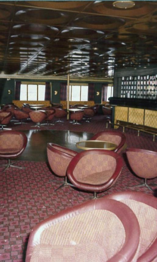 Image: passenger bar area on the MV Stena Nordica