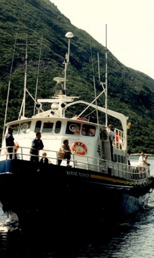 Image: the MV Marine Runner