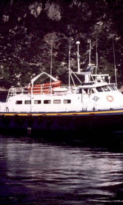 Image: the MV Marine Runner