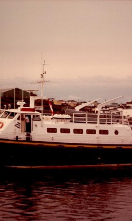 Image: the MV Marine Runner