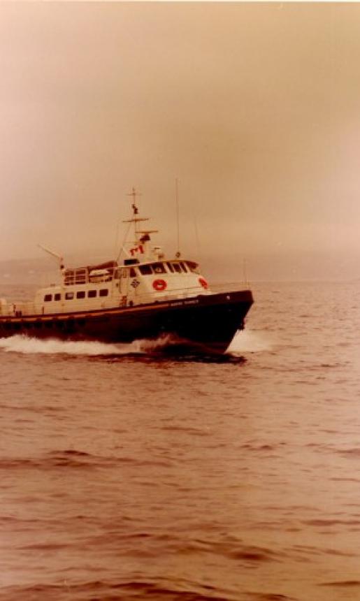 Image: the MV Marine Runner