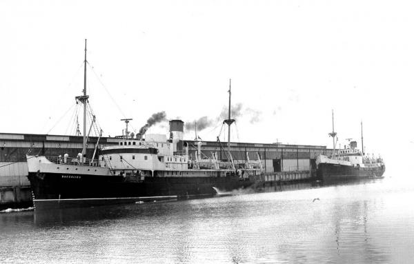 Image: black and white, SS Baccalieu